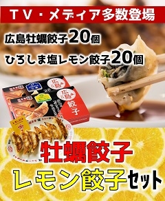 【マツコの知らない世界・サタプラで紹介されました】広島牡蠣餃子・ひろしま塩レモン餃子セット